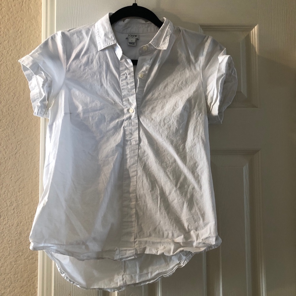 J Crew short sleeve popover